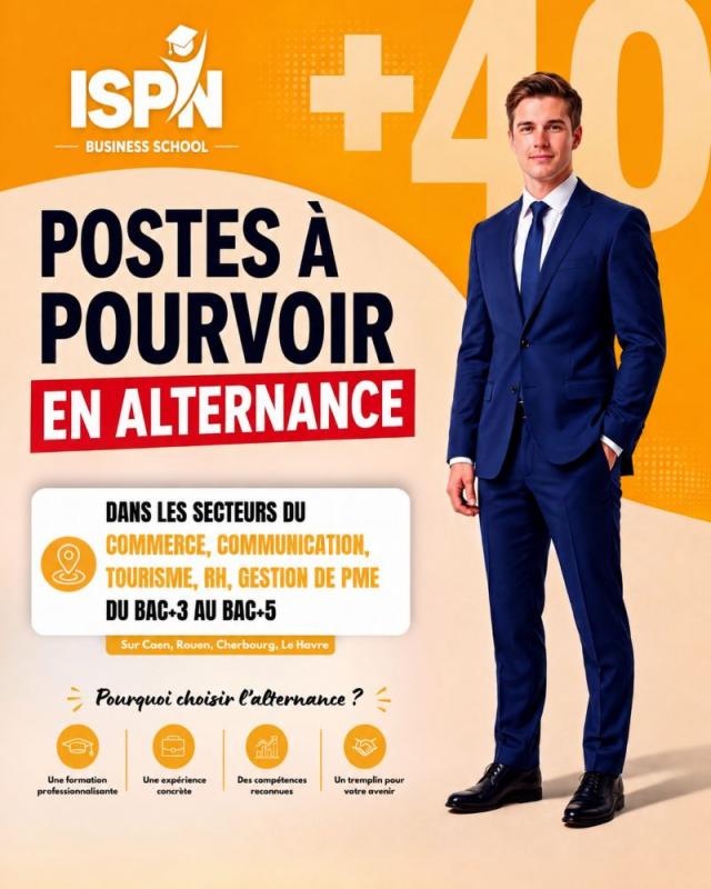 🎓 +40 POSTES À POURVOIR EN ALTERNANCE ! 🎓 🎓 +40 POSTES À POURVOIR EN ALTERNANCE ! 🎓