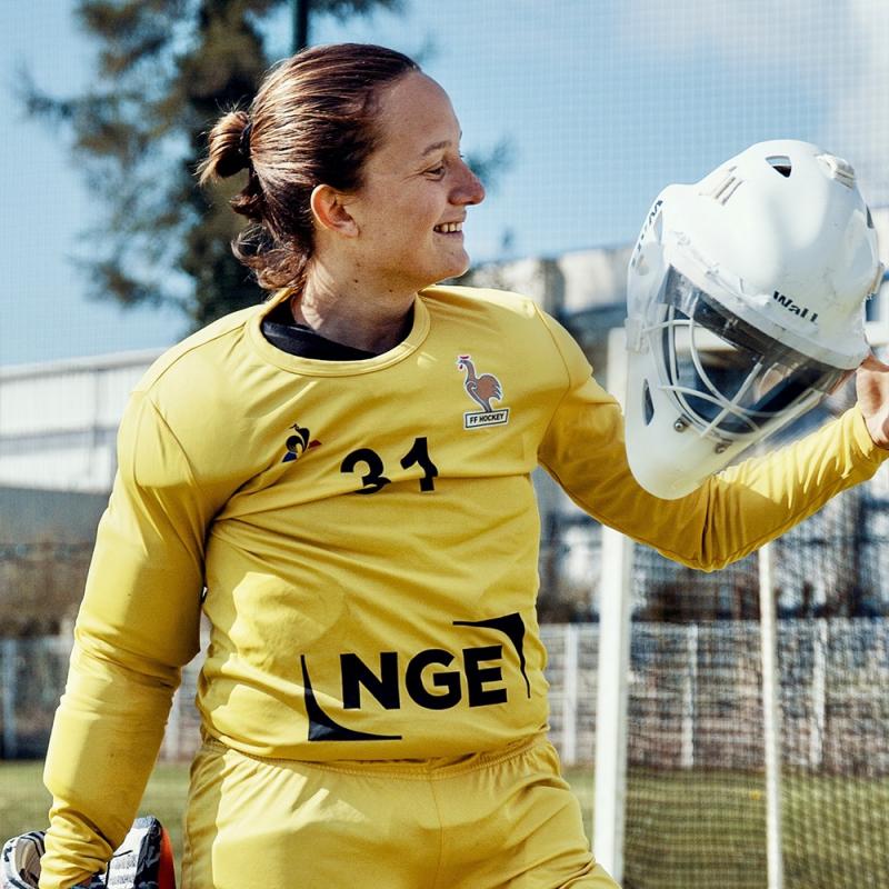 🇫🇷 Mathilde Pétriaux, gardienne de l'équipe de France de hockey sur gazon au Havre ! 🇫🇷