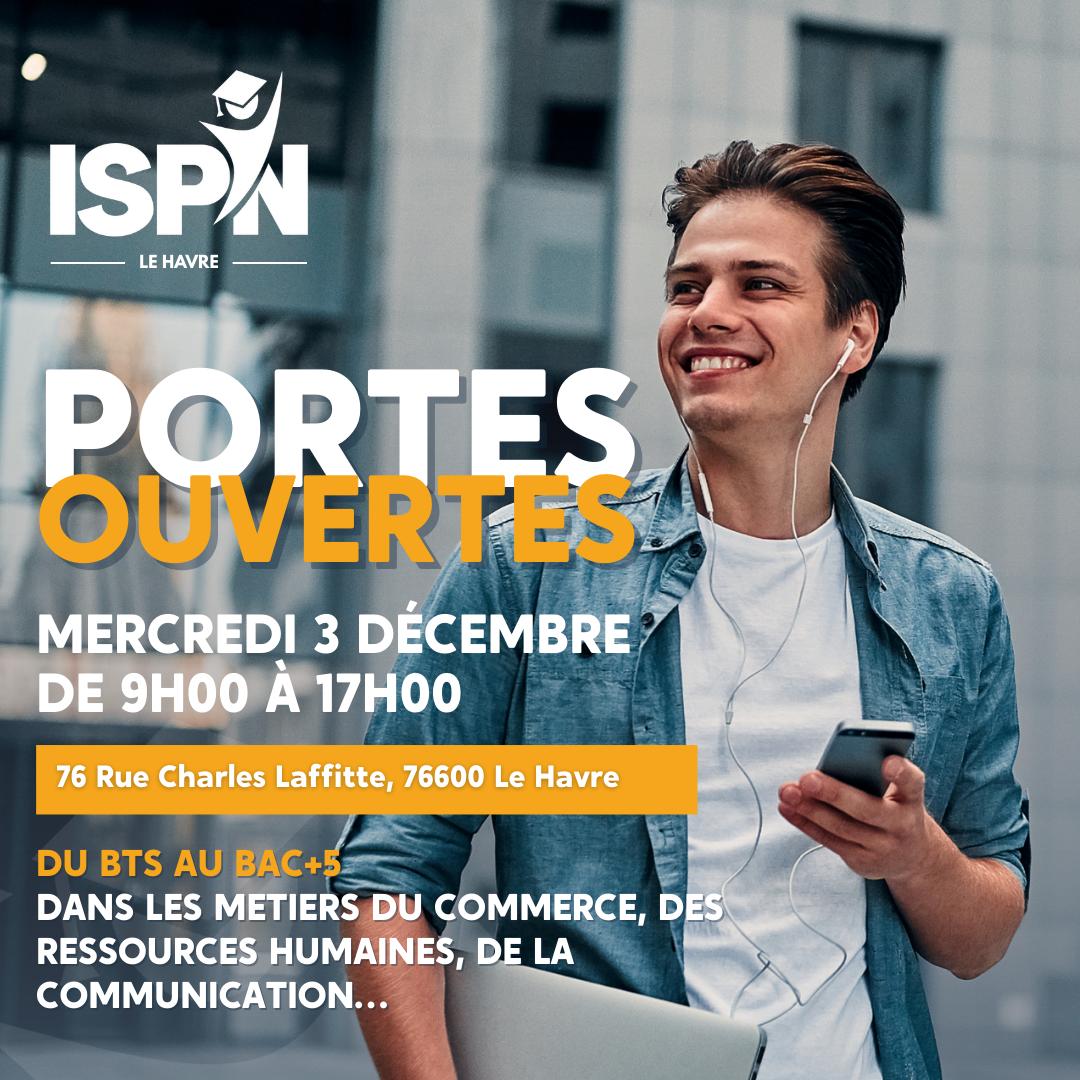 L’ISPN Le Havre t’ouvre ses portes le mercredi 3 décembre de 9h à 17h