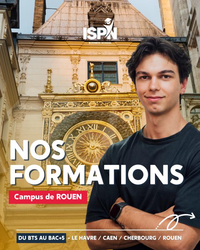Envie de construire ton avenir avec ISPN Rouen ? 🎓 Envie de construire ton avenir avec ISPN Rouen ? 🎓