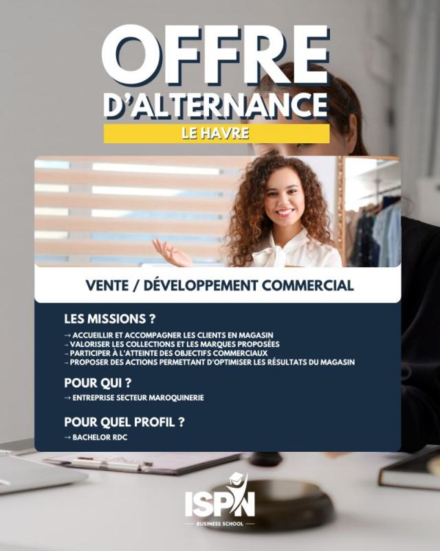 Offre d'alternance - Le Havre
